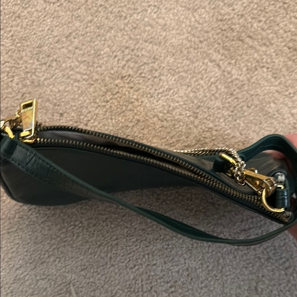 JW PEI Green and Gold Textured Shoulder Bag - Picture 8 of 10